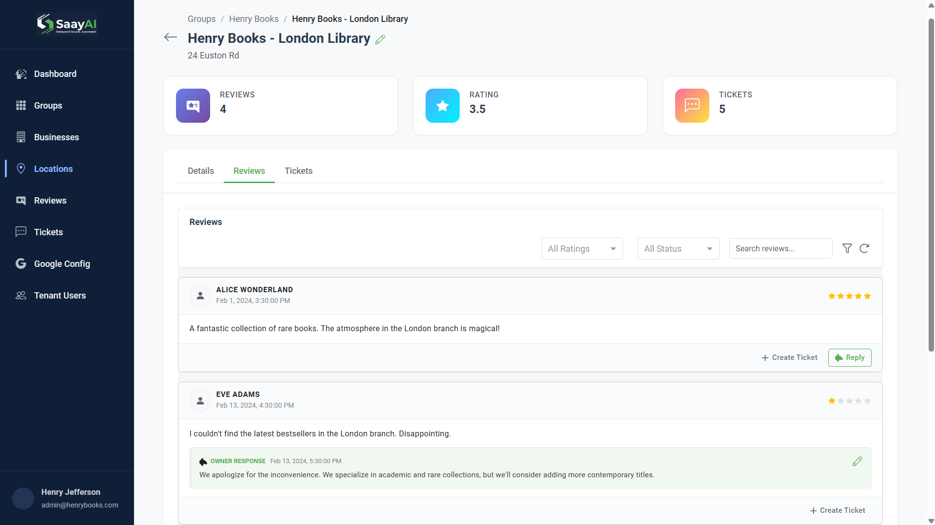 Ticket and Task System